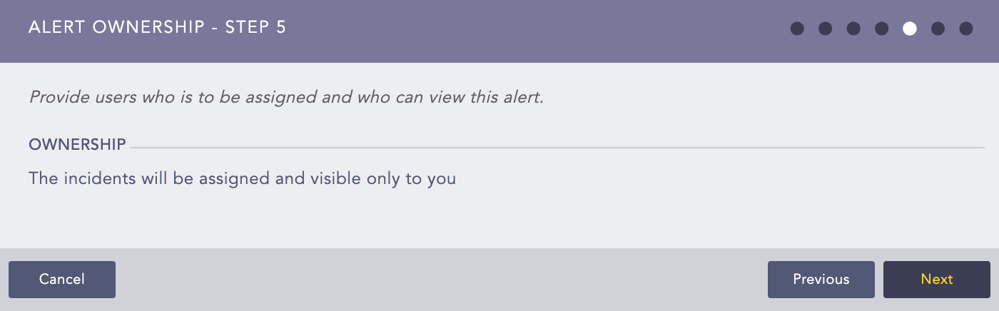 Creating Alert Rule - Step 5
